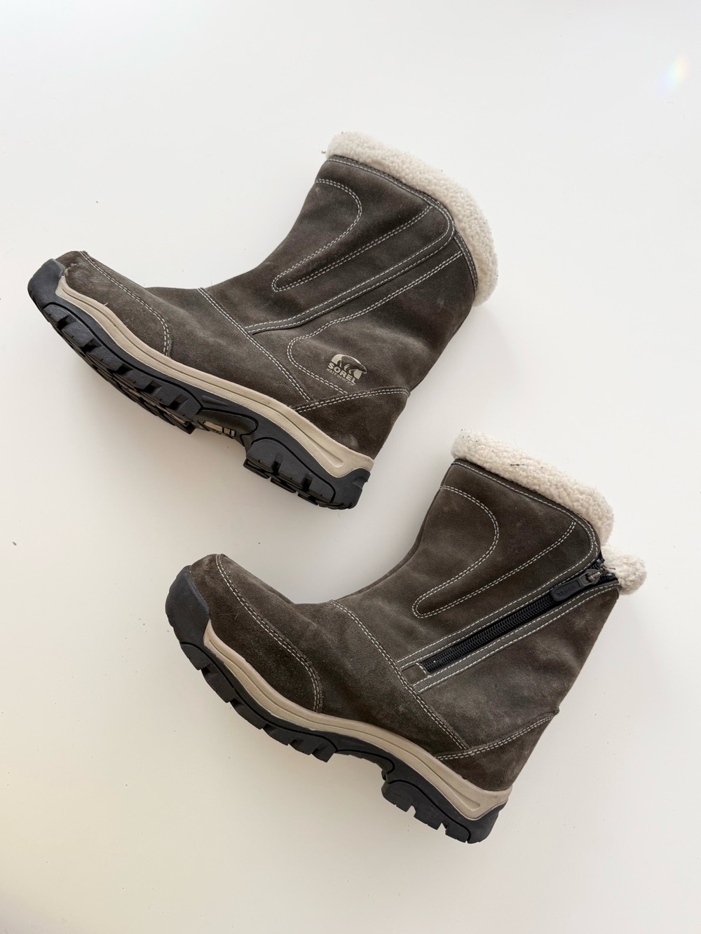 ✧ Sorel gorpcore shearling sorel waterproof boots ✧